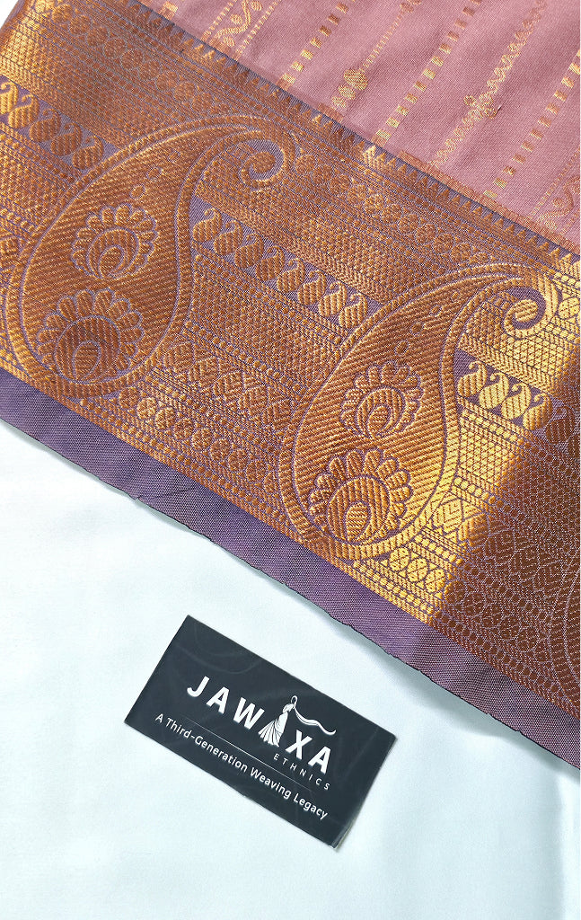 Pinkish Red Vairaoosi Saree